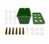 predolo Bac Plantation Hydroponique Complet Jardin D'intérieur D'intérieur avec Couvercle Haute Efficacité Couvercle Isolant pour Appartement, Array, Vert