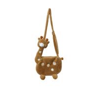 predolo bandoulière en Forme de Girafe avec Fermeture éclair, Brun