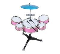 predolo Batterie pour Enfants, kit Batterie Jazz, Instruments Musique, Jouet Musical pour Spectacle sur scène, Rose