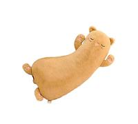 predolo Beau jouet en peluche dormir accompagner jouet collection pendaison de crémaillère cadeau décor canapé coussin fête faveurs chat en peluche oreiller, brun