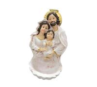 predolo Bénitier de la, décoration murale catholique, œuvre d'art de collection, statue de Jésus, Marie et Joseph sur un bol pour une fête, Blanc