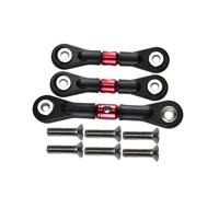 predolo Biellette de Direction En 3 Pièces, Rotule de Direction Réglable Professionnelle Haute Résistance pour TT01 à L'échelle 1/10 - Pièces Détachées, Rouge