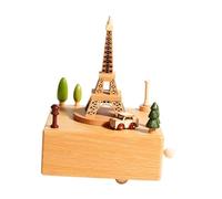 predolo Boîte à musique en bois faite main, cadeau créatif pour une petite amie, la famille, les enfants, un anniversaire ou Noël.