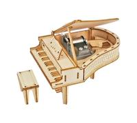 predolo Boîte à Musique Piano, à Construire Soi-même pour Adultes, Kit de Puzzle En Bois à Assembler, Maquette à Monter pour Adultes et Enfants, StyleB