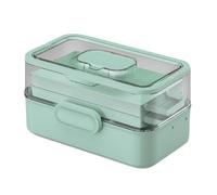 predolo Boîte à Pharmacie Portable, Organiseur de médicaments, Organiseur de Bureau léger, étui pour travaux manuels, pour Bureau, Commode, Salle de Bain, Vert