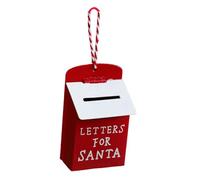 predolo Boîte aux Lettres Peinte du Père Noël, décoration de Ferme Vintage à Suspendre pour Espace de Vie, Style B