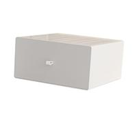 predolo Boîte de rangement de bureau avec tiroir, polyvalente, et fonctionnelle pour un usage quotidien. Coffret à bijoux robuste et empilable, 20cmx20cmx10cm