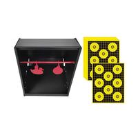 predolo Boîte de Rangement Robuste avec 20 Cibles en Papier de 18 X 23 Cm (7 X 9 Pouces) pour La Chasse, Le Camping et L'entraînement Quotidien. Idéale Po, 8 Cercles