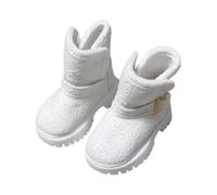 predolo Bottes neige miniatures à l'échelle 1/4 pour figurines féminines, accessoires cosplay et déguisement classiques et élégants, Blanc