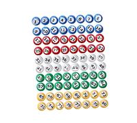 predolo Boules de Bingo avec Fenêtre de Lecture Facile, Remplaçant de Comptage et de Tombola pour Les Jeux D'entreprise, Les Grands, 1 À 80