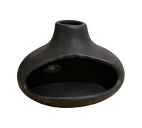 predolo Brûleur d'encens en céramique, porte-encens pour sauge, brûleur de cônes d'encens, porte pour campagnard, Noir