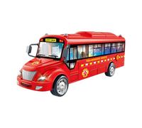 predolo Bus Urbain pour Enfants, Bus électrique Jouet avec Sons et Lumières, pour Garçons et Filles de 3 Ans et Plus, éducatif, urgence incendie