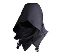 predolo Cape à capuche Steampunk pour adultes, idéale pour les déguisements de mages, Noir