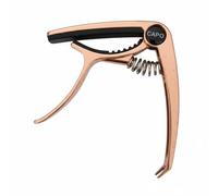 predolo Capodastre pour Guitare Folk et Électrique Protection En Silicone Capodastre de Guitare Portable Capo à Pince pour Guitaristes, Or Rose