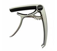 predolo Capodastre pour Guitare Folk et Électrique Protection En Silicone Capodastre de Guitare Portable Capo à Pince pour Guitaristes, Argent