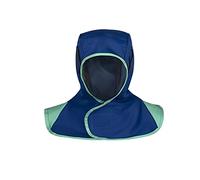 predolo Capuche de protectrice complète antipoussière lavable réutilisable pour la protection de la peau du soudeur, Bleu