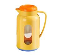 predolo Carafe Isotherme pour Réfrigérateur avec Poignée, 1600 Ml, Incassable, Portable, avec Couvercle, Idéale pour Les Barbecues, Le Thé, Les Fêtes et Les J, Orange Bleu