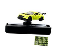 predolo centrale décorative dynamique pour voiture de à l'échelle 1/64, avec plaque d'immatriculation de stationnement, accessoires, Vert