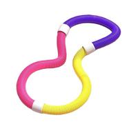 predolo Cerceau de Fitness Portable pour Activités à Domicile et en Extérieur, Fabriqué en PVC, Cerceau Hula Hoop Fitness, Fitness Hoop, Training Hoop pour Adultes et Enfants, Violet Jaune 1.4 Kg