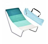 predolo Chaise de Camping Pliante Facile à Transporter Transat de Plage Portable Confortable Chilienne Simple pour Jardin, Bleu+Blanc Graffiti