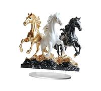 predolo Cheval Sculpture Cheval Ornement Plat Acrylique Positionnement Libre Installation sans Outil Convenable à La Décoration de Table Salon Maison, Style A