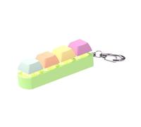 predolo Clavier anti-, porte-clés mousqueton à touches tendance, porte-clés anti- à 4 boutons pour adultes, garçons, filles et enfants, A