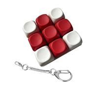 predolo Clavier Fidget Miniature Jouet à Doigts pour Fenêtre et Sac, Blanc Rouge