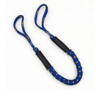 predolo Corde Élastique Marine Corde Amortisseur Écoute Amarrage Ligne Mouillage Extensible avec Anneaux de Fixation et Corps Résistant Adaptée d'accueil, Bleu Et Jaune À Pois