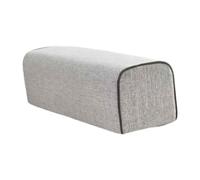 predolo Coussin d'accoudoir en Lin, Coussin d'accoudoir de Canapé, Support Oreiller en Mousse Haute Densité pour Canapé, Ergonomique, Facile à Transporter, Coussin Lombaire avec Fermeture, Gris