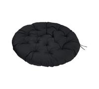 predolo Coussin de Siège pour Chaise Suspendue, Rembourrage épais pour Extérieur et Intérieur, Noir