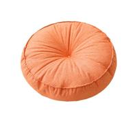 predolo Coussin de Sol Rond, 45 x 10 cm, Coussin de méditation, d'assise pour Fauteuil ou canapé, Orange
