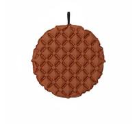 predolo Coussin Gonflable Rond Portable Coussin Assise Gonflable Étanche Matelas de Siège Léger pour Déplacement, Marron Café