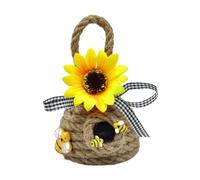 predolo Décoration Ruche en Corde de Jute, Ornement Ruche, Décoration Compacte de Petite Taille pour Patio, Porche et Intérieur.