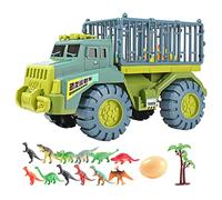 predolo Dinosaure Ingénierie Véhicule Jouets Dinosaure Transport Transporteurs Camion Véhicule Creative Enfants Enfants Cadeau, Green 12 pièces