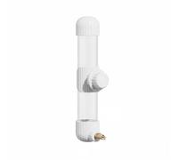 predolo Dispositif d'Abreuvement Automatique pour Oiseaux Abreuvoir de Cage Système d'attache Antidérapant Distributeur Autonome Distribution Hygiénique, Blanc, 280ML