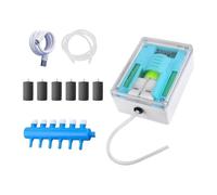 predolo Dispositif d'air pour Aquarium, Outil de pêche avec 6 Ports, adapté pour Bureau, 9l