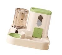 predolo Distributeur Automatique d'eau et de Nourriture pour Chats, Bol Portable pour Aliments et Eau, Abreuvoir pour Animaux de Compagnie, pour Lapins, Vert