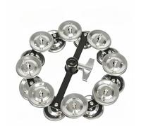 predolo Double Layer Cymbal Cloche d'Effet pour Batterie Chime Shaker Acier Inoxydable Montage Rapide à Collier Améliore, Clochette De Charleston En Acier - Double Couche