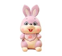 predolo Doux Peluche Lapin En Peluche Confortable Lapin Figure Décor Dormir Accompagner Jouet Adorable pour Canapé Salon Maison Garçons Filles Enfants, Violet