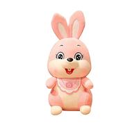 predolo Doux Peluche Lapin En Peluche Confortable Lapin Figure Décor Dormir Accompagner Jouet Adorable pour Canapé Salon Maison Garçons Filles Enfants, Rose