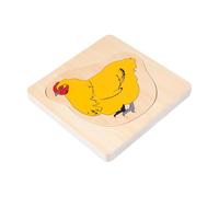 predolo en le cycle de vie, plusieurs couches, cadeau pratique, outil pédagogique, éducatif pour garçons et filles de 4 à 8 ans, Poule