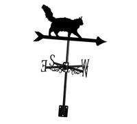 predolo en métal représentant Un Chat, Ornement en Fer forgé, indicateur de Direction du Vent pour Chalet