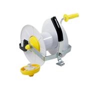 predolo Enrouleur de clôture électrique, Portable et léger, pour pâturage Rotatif, dévidoir de câble, Rapport de démultiplication 3:1 pour Fil tressé et Ruban