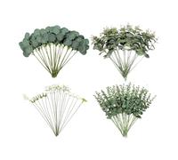 predolo Ensemble de 110 feuilles d'eucalyptus synthétiques pour décoration intérieure, Style B