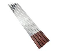 predolo Ensemble de 5 brochettes en Acier Inoxydable pour Barbecue, Accessoires Essentiels pour grillades