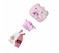 predolo Ensemble de Vêtements pour Poupée OB11 Chapeau Amovible Tenue pour Poupée BJD 1/12 Fait Main Mini Vêtements Interchangeables , Vêtements pour Cochon