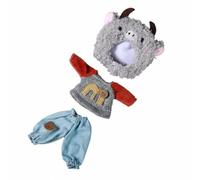 predolo Ensemble de Vêtements pour Poupée OB11 Chapeau Amovible Tenue pour Poupée BJD 1/12 Fait Main Mini Vêtements Interchangeables , Vêtements Ox