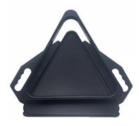 predolo Ensemble Triangle et Plateau de Billard Conception 2 en 1 Collecteur de Billes de Billard Plastique pour Bar, Noir, Set Support Triangle