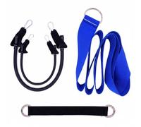predolo Entraîneur de Swing de Golf Aide Ceinture de Rotation Corde Élastique Sangle d'ancrage pour Mémoire Musculaire et Coordination Matériaux Nylon Latex, Bleu