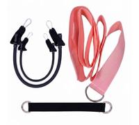 predolo Entraîneur de Swing de Golf Aide Ceinture de Rotation Corde Élastique Sangle d'ancrage pour Mémoire Musculaire et Coordination Matériaux Nylon Latex, Rose